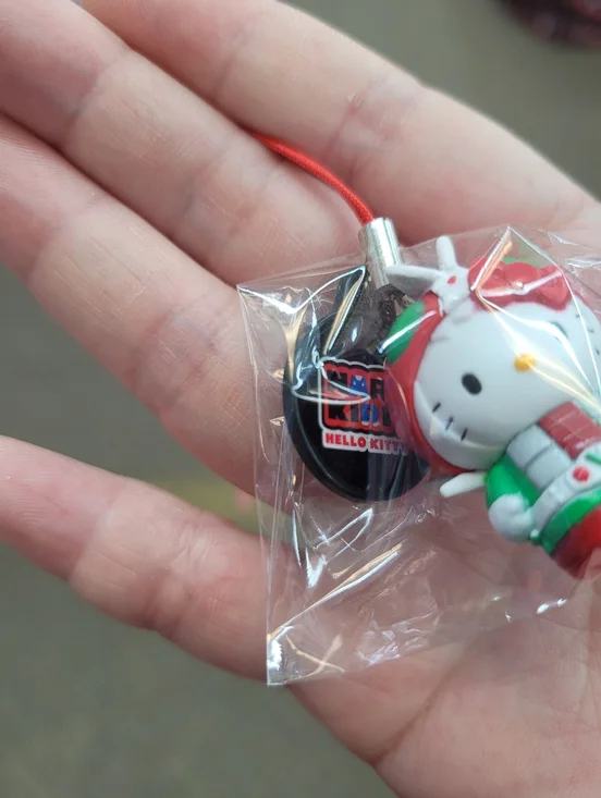2009 Hello Kitty X Masked Rider Phone Charm Keychain - Picture 6 of 9